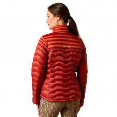 *Clearance* Ariat Womens Ideal Down Jacket (Red Ochre/Burnt Brick)