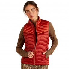 *Clearance* Ariat Womens Ideal Down Gilet (Red Ochre/Burnt Brick)