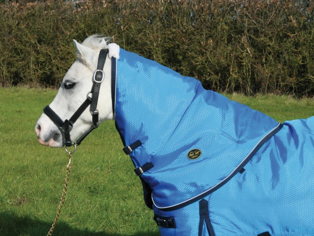 Mark Todd Mediumweight Pony Turnout Neck Cover (Ocean)