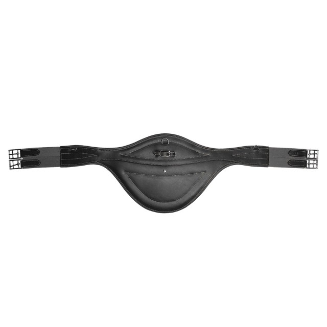 Mark Todd Deluxe Leather Elasticated Stud Girth (Black)