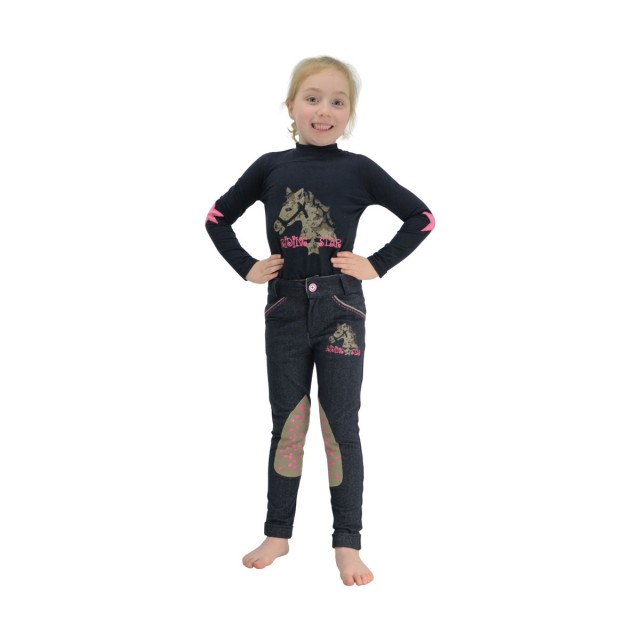 Little Rider Riding Star Long Sleeved Top (Navy)