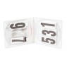Roma Deluxe Oval 3 Number Holder Pair (White)