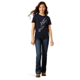 Ariat Youth Hay Girl T-Shirt (Classic Navy) alternative