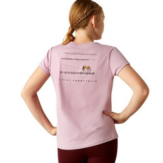 Ariat Youth Meadow Pony T-Shirt (Lavender Mist) alternative