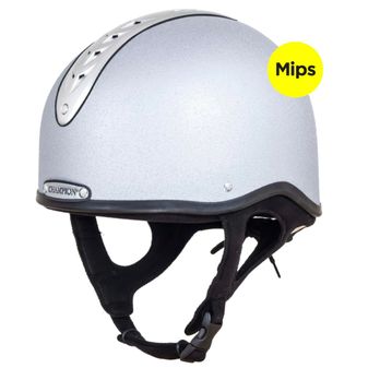 Champion Revolve Junior X-Air Jockey Helmet With Mips (Silver)