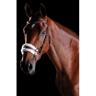 Collegiate Comfitec Sheepskin Bridle (Brown)