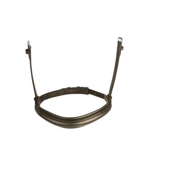 Collegiate Mono Crown Cavesson Noseband (Brown)