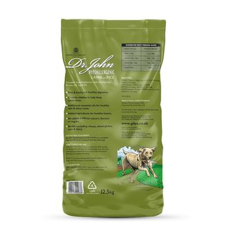 Dr. John Hypoallergenic (Lamb with rice and vegetables) 12.5kg alternative