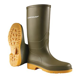 Dunlop Childrens Wellies (Dull Green)
