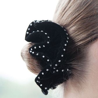 Equetech Hair Scrunchies - Velvet/Crystal alternative