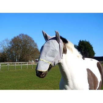 Equilibrium Field Relief Fly Mask Max (Grey/Yellow) alternative
