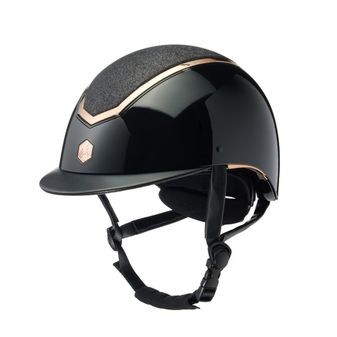 EQx Kylo Riding Helmet Standard Peak (Black Gloss/Rose Gold)