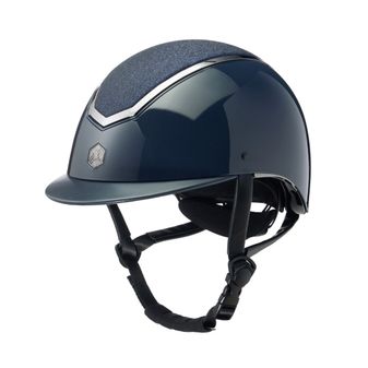 EQx Kylo Riding Helmet Standard Peak (Navy Gloss/Pewter)