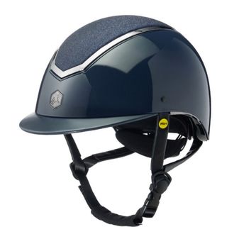 EQx Kylo Riding Helmet Standard Peak (Navy Gloss/Pewter) MIPS