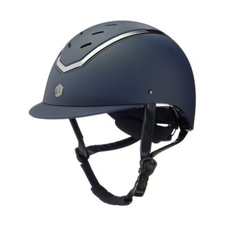 EQx Kylo Riding Helmet Standard Peak (Navy Matte/Pewter)
