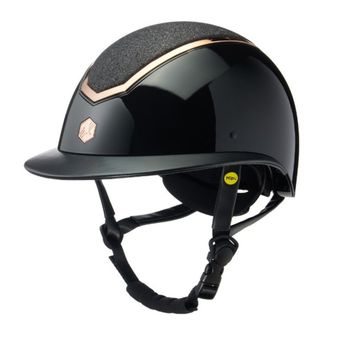 EQx Kylo Riding Helmet Wide Peak (Black Gloss/Rose Gold) MIPS