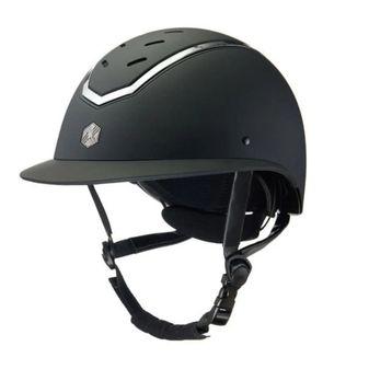 EQx Kylo Riding Helmet Wide Peak (Black Matte/Silver)