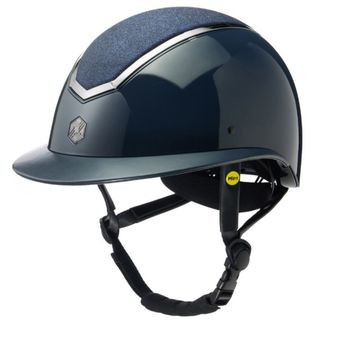 EQx Kylo Riding Helmet Wide Peak (Navy Gloss/Pewter) MIPS