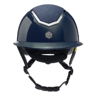 EQx Kylo Riding Helmet Wide Peak (Navy Gloss/Pewter) MIPS alternative