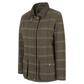 Hoggs of Fife Ladies Musselburgh Tweed Field Coat (Bracken Tweed)