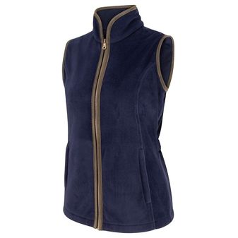 Hoggs of Fife Ladies Stenton Fleece Gilet  (Navy)
