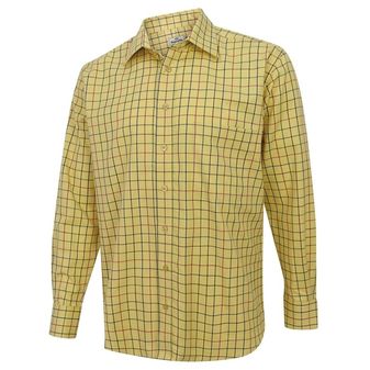 Hoggs of Fife Men's Governor Premier Tattersall Shirt (Gold Check)
