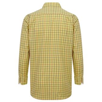 Hoggs of Fife Men's Governor Premier Tattersall Shirt (Gold Check) alternative