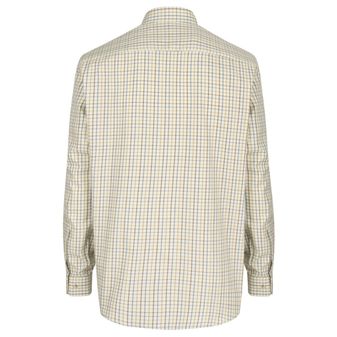 Hoggs of Fife Men's Inverness Cotton Tattersall Shirt (Brown/Gold/Navy) alternative