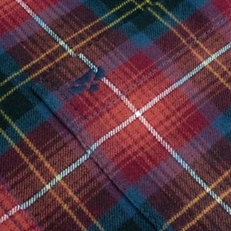 Hoggs of Fife Men's Pitmedden Long Sleeve Flannel Check Shirt (Rust Check) alternative