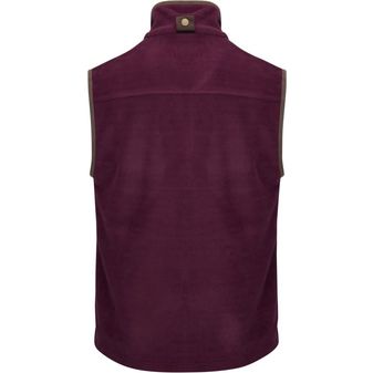 Hoggs of Fife Men's Stenton Technical Fleece Gilet (Merlot) alternative