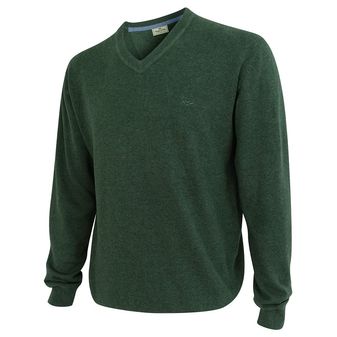 Hoggs of Fife Men's Stirling Cotton Pullover (Olive)