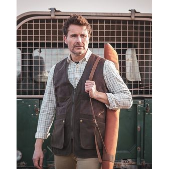 Hoggs of Fife Men's Struther Shooting Vest (Dark Green) alternative