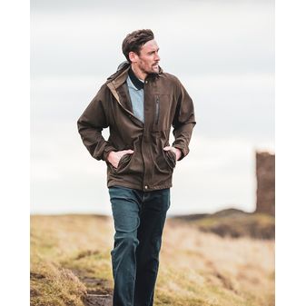 Hoggs of Fife Men's Struther Zip Through Jacket (Dark Green) alternative