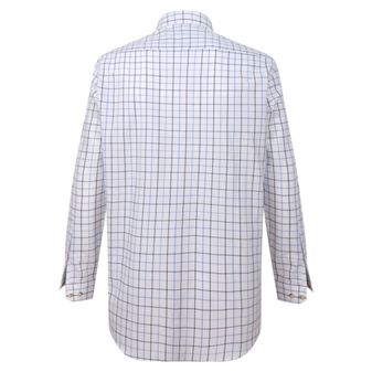 Hoggs of Fife Men's Viscount Premier Tattersall Shirt (White/Navy Check) alternative
