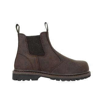 Hoggs of Fife Men's Zeus Safety Dealer Boots (Crazy Horse Brown)