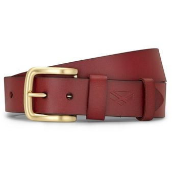 Hoggs of Fife unisex Luxury Leather Belts (Tan) alternative