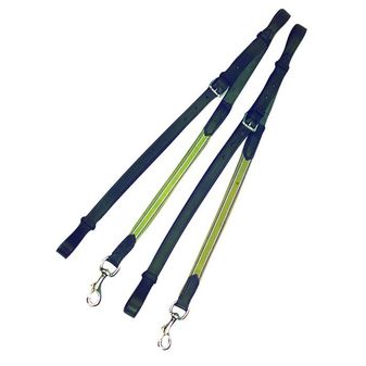 Kincade Leather/Eleastic Side Reins (Black)