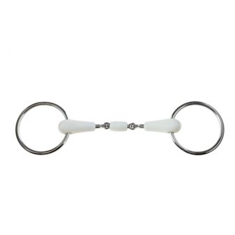 Korsteel Flexi Loose Ring Oval Link Snaffle Bit (Ivory)