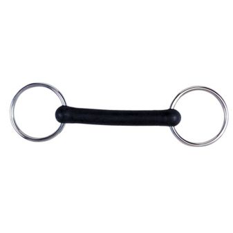 Korsteel Flexi Rubber Mullen Mouth Loose Ring Snaffle Bit