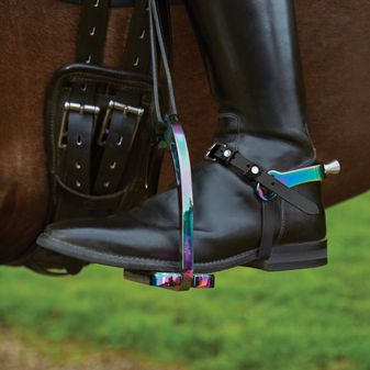 Korsteel Ladies Aluminium Interchangeable Spurs (Rainbow) alternative