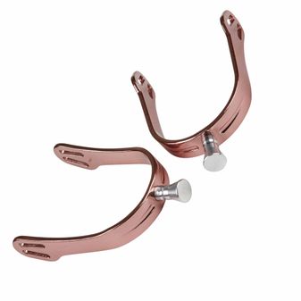 Korsteel Ladies Aluminium Interchangeable Spurs (Rose Gold) alternative
