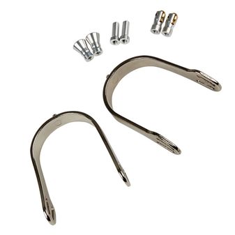 Korsteel Ladies Aluminium Interchangeable Spurs (Silver) alternative
