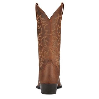 Ariat Men's Heritage R Toe Western Boot (Distressed Brown) alternative