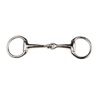 Korsteel Stainless Steel Jointed Eggbutt Bradoon Snaffle Bit