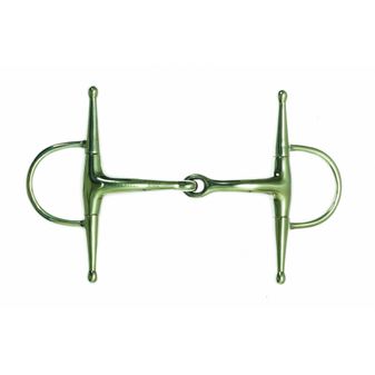 Korsteel Stainless Steel Jointed Full Cheek Snaffle Bit
