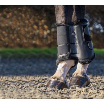 LeMieux Fleece Lined Brushing Boots ( Black) alternative