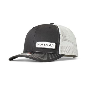 Ariat Men's Logo Cap (Black/White)