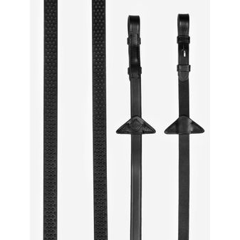 LeMieux Soft Rubber Reins (Black)