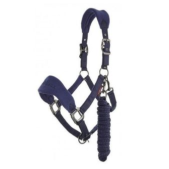 LeMieux Vogue Fleece Headcollar &amp; Leadrope (Ink Blue/Navy)