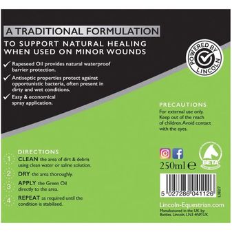 Lincoln Antibacterial Green Oil Spray alternative